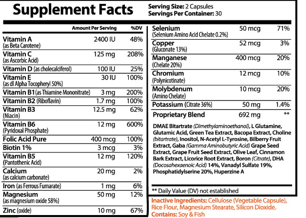 NUTRAMIS BRAIN FOCUS